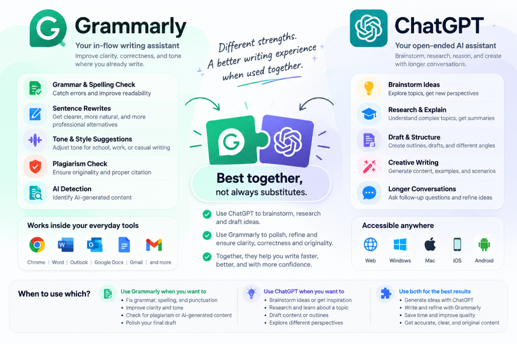 grammarly and chatgpt